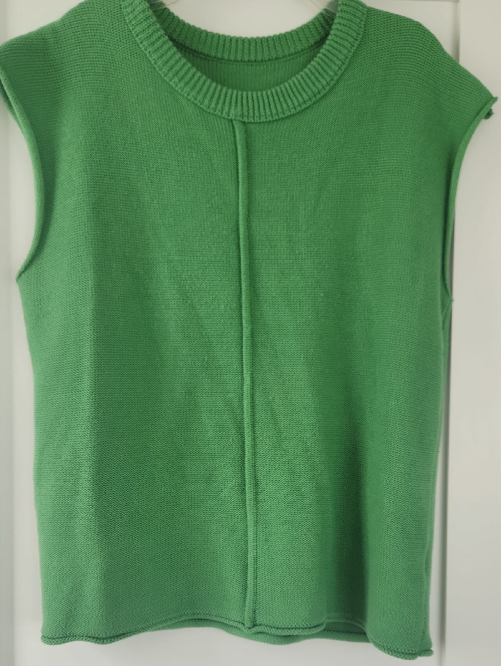 Green Sleeveless Knit Top Size Large